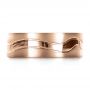 18k Rose Gold 18k Rose Gold Custom Men's Wedding Band - Top View -  1303 - Thumbnail