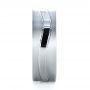 14k White Gold 14k White Gold Custom Men's Wedding Band - Side View -  1303 - Thumbnail