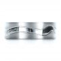  Platinum Custom Men's Wedding Band - Top View -  1303 - Thumbnail