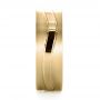 18k Yellow Gold 18k Yellow Gold Custom Men's Wedding Band - Side View -  1303 - Thumbnail