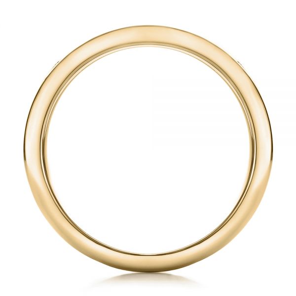 14k Yellow Gold And 14K Gold 14k Yellow Gold And 14K Gold Custom Men's Mokume Wedding Band - Front View - 101274