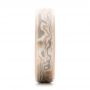 18k Rose Gold And 14K Gold 18k Rose Gold And 14K Gold Custom Men's Mokume Wedding Band - Side View -  101261 - Thumbnail