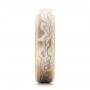 14k Yellow Gold And 14K Gold 14k Yellow Gold And 14K Gold Custom Men's Mokume Wedding Band - Side View -  101261 - Thumbnail