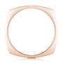 14k Rose Gold 14k Rose Gold Custom Men's Squared Wedding Band - Front View -  102398 - Thumbnail