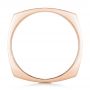 18k Rose Gold 18k Rose Gold Custom Men's Squared Wedding Band - Front View -  102398 - Thumbnail