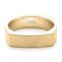 18k Yellow Gold 18k Yellow Gold Custom Men's Squared Wedding Band - Flat View -  102398 - Thumbnail