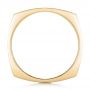 18k Yellow Gold 18k Yellow Gold Custom Men's Squared Wedding Band - Front View -  102398 - Thumbnail