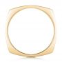 14k Yellow Gold 14k Yellow Gold Custom Men's Squared Wedding Band - Front View -  102398 - Thumbnail