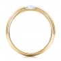 18k Yellow Gold 18k Yellow Gold Custom Men's Tension Set Diamond Wedding Band - Front View -  101220 - Thumbnail