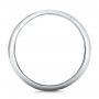 18K Gold And 18k Yellow Gold Custom Men's Two-tone Hammered Finish Wedding Band - Front View -  100641 - Thumbnail