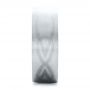  Platinum And 14k White Gold Platinum And 14k White Gold Custom Men's Two-tone Inlayed Band - Side View -  101474 - Thumbnail