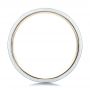  Platinum And 18k Yellow Gold Platinum And 18k Yellow Gold Custom Men's Two-tone Band - Front View -  100819 - Thumbnail