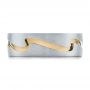  Platinum And 14k Yellow Gold Platinum And 14k Yellow Gold Custom Men's Two-tone Band - Top View -  100819 - Thumbnail