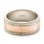  14K Gold And 14k Rose Gold 14K Gold And 14k Rose Gold Custom Men's Two-tone Wedding Band - Flat View -  101664 - Thumbnail