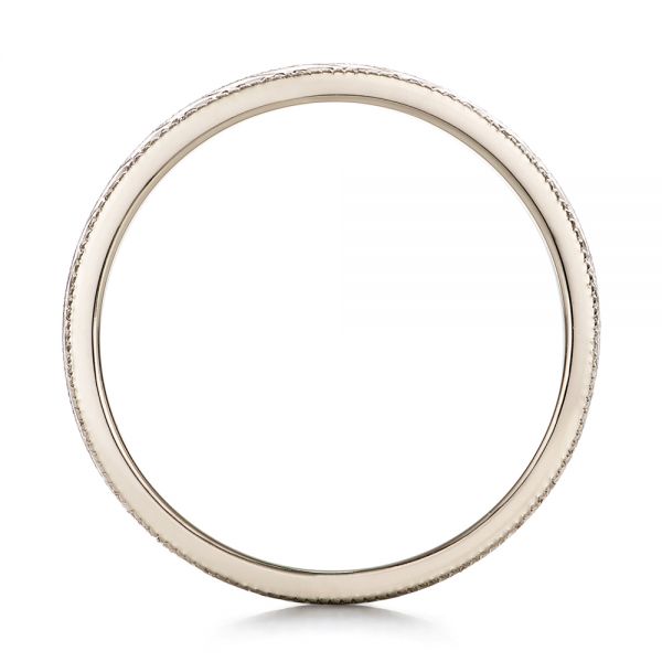 Platinum And 14k Rose Gold Platinum And 14k Rose Gold Custom Men's Two-tone Wedding Band - Front View - 101664