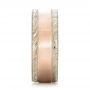  18K Gold And 14k Rose Gold 18K Gold And 14k Rose Gold Custom Men's Two-tone Wedding Band - Side View -  101664 - Thumbnail