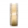  Platinum And 18k Yellow Gold Platinum And 18k Yellow Gold Custom Men's Two-tone Wedding Band - Side View -  101664 - Thumbnail