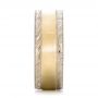  18K Gold And 18k Yellow Gold 18K Gold And 18k Yellow Gold Custom Men's Two-tone Wedding Band - Side View -  101664 - Thumbnail