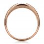 18k Rose Gold 18k Rose Gold Custom Men's Wedding Band - Front View -  1439 - Thumbnail