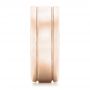 18k Rose Gold 18k Rose Gold Custom Men's Wedding Band - Side View -  102538 - Thumbnail