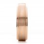 18k Rose Gold 18k Rose Gold Custom Men's Wedding Band - Side View -  1439 - Thumbnail