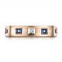 14k Rose Gold 14k Rose Gold Custom Men's Wedding Band - Top View -  1418 - Thumbnail