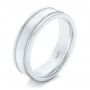  Platinum Platinum Custom Men's Wedding Band - Three-Quarter View -  102423 - Thumbnail