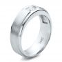  Platinum Platinum Custom Men's Wedding Band - Three-Quarter View -  1439 - Thumbnail