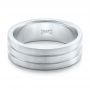  Platinum Platinum Custom Men's Wedding Band - Flat View -  102365 - Thumbnail
