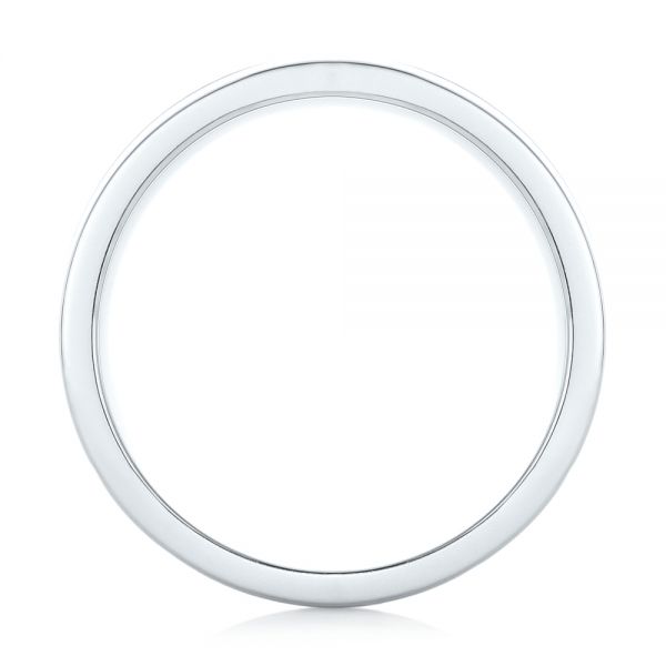 Platinum Custom Men's Wedding Band - Front View - 102925