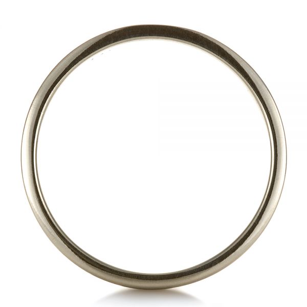 18K Gold And Platinum 18K Gold And Platinum Custom Men's Wedding Band - Front View - 1417