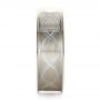  Platinum And Platinum Platinum And Platinum Custom Men's Wedding Band - Side View -  1423 - Thumbnail