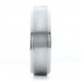 18k White Gold 18k White Gold Custom Men's Wedding Band - Side View -  1439 - Thumbnail