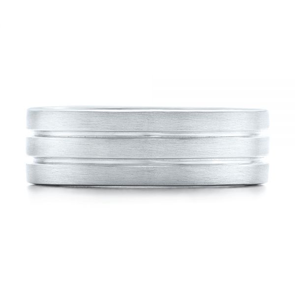  Platinum Platinum Custom Men's Wedding Band - Top View -  102365