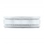 14k White Gold 14k White Gold Custom Men's Wedding Band - Top View -  102423 - Thumbnail