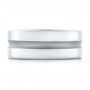  Platinum Custom Men's Wedding Band - Top View -  102925 - Thumbnail