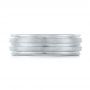 18k White Gold 18k White Gold Custom Men's Wedding Band - Top View -  103547 - Thumbnail