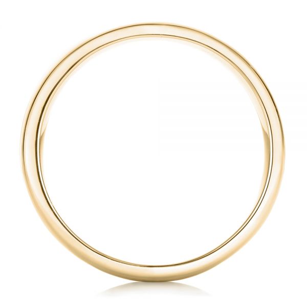 18k Yellow Gold 18k Yellow Gold Custom Men's Wedding Band - Front View - 102538