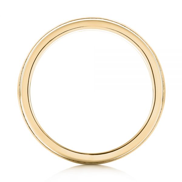 14k Yellow Gold 14k Yellow Gold Custom Men's Wedding Band - Front View - 103547