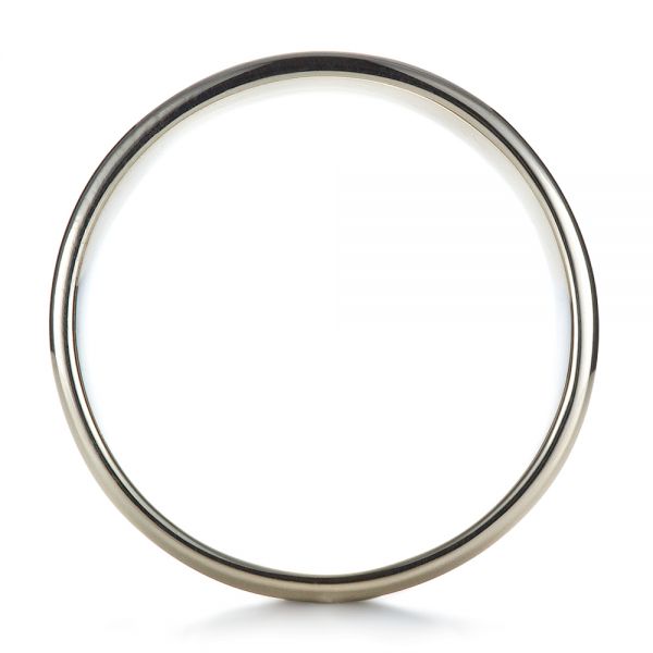 18K Gold And 18k Yellow Gold 18K Gold And 18k Yellow Gold Custom Men's Wedding Band - Front View - 1423