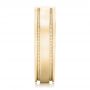 18k Yellow Gold 18k Yellow Gold Custom Men's Wedding Band - Side View -  102423 - Thumbnail