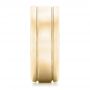18k Yellow Gold 18k Yellow Gold Custom Men's Wedding Band - Side View -  102538 - Thumbnail