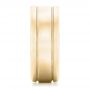 14k Yellow Gold 14k Yellow Gold Custom Men's Wedding Band - Side View -  102538 - Thumbnail