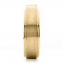 14k Yellow Gold 14k Yellow Gold Custom Men's Wedding Band - Side View -  1439 - Thumbnail