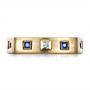 18k Yellow Gold Custom Men's Wedding Band - Top View -  1418 - Thumbnail