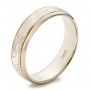 Custom Men's Mokume Wedding Band - Three-Quarter View -  100844 - Thumbnail