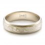 Custom Men's Mokume Wedding Band - Flat View -  100844 - Thumbnail