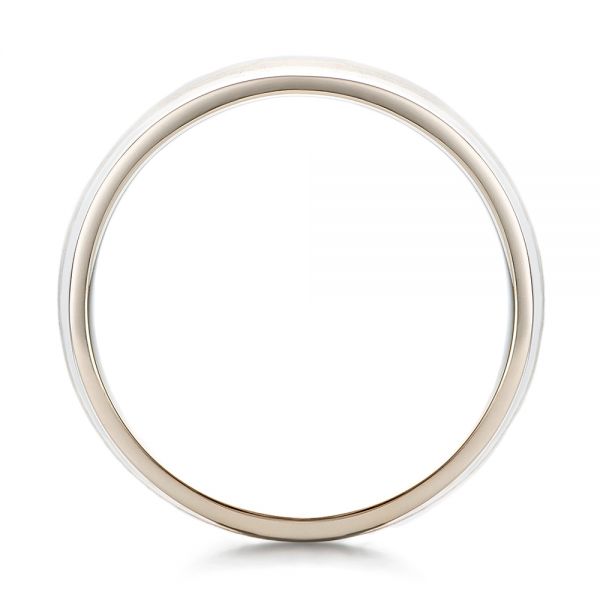 Custom Men's Mokume Wedding Band - Front View - 100818