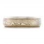 Custom Men's Mokume Wedding Band - Top View -  100844 - Thumbnail