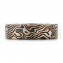 Custom Men's Mokume Wedding Band - Top View -  102369 - Thumbnail
